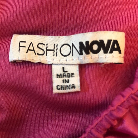 Fashion Nova Got A Crush hot pink satin mini dress - Picture 7 of 8